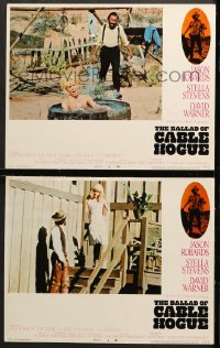 2r844 BALLAD OF CABLE HOGUE 2 int'l LCs 1970 Sam Peckinpah, Jason Robards & sexy Stella Stevens!