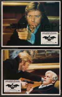 2r720 3 DAYS OF THE CONDOR 3 LCs 1975 analyst Robert Redford & Faye Dunaway, Sidney Pollack!