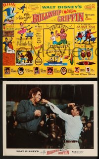 2r035 ADVENTURES OF BULLWHIP GRIFFIN 8 LCs 1966 Disney, beautiful belles, mountain ox battle, cool!