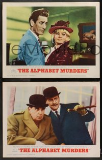 2r470 ALPHABET MURDERS 6 LCs 1966 Tony Randall, it's no mystery why sexy Anita Ekberg is murder!