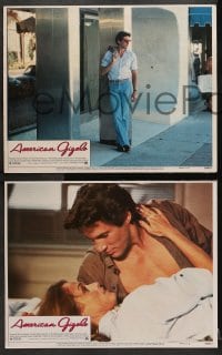 2r605 AMERICAN GIGOLO 4 LCs 1980 handsomest male prostitute Richard Gere & Lauren Hutton!