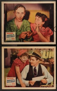 2r540 ANGEL'S HOLIDAY 5 LCs 1937 close up of surprised Jane Withers + Robert Kent & Sally Blane!