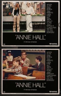 2r041 ANNIE HALL 8 LCs 1977 wacky images of star/director Woody Allen in a nervous romance!