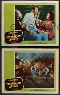 2r611 BARBARIAN & THE GEISHA 4 LCs 1958 directed by John Huston, John Wayne, Eiko Ando!