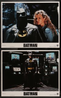 2r047 BATMAN 8 LCs 1989 Michael Keaton, Kim Basinger, Jack Nicholson, directed by Tim Burton!