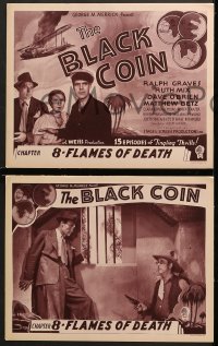 2r051 BLACK COIN 8 chapter 8 LCs 1936 Ralph Graves, Ruth Mix, Dave O'Brien, serial, Flames of Death!