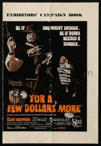 2s074 FOR A FEW DOLLARS MORE English pressbook 1967 Sergio Leone, Clint Eastwood, very rare!