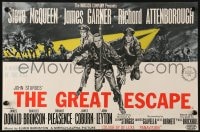 2s041 GREAT ESCAPE English trade ad 1963 art of Steve McQueen, John Sturges classic prison break!