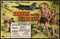 2s059 TARZAN & THE HUNTRESS English trade ad 1947 Johnny Weissmuller, Brenda Joyce & Sheffield!