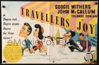 2s064 TRAVELLER'S JOY English trade ad 1950 cartoon art of Googie Withers & John McCallum!