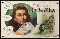 2s066 UNCLE SILAS English trade ad 1947 close up of The New Star Jean Simmons + cool artwork!