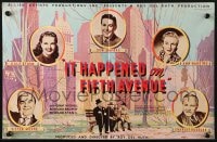 2s046 IT HAPPENED ON 5th AVENUE English trade ad 1947 poor Don DeFore loves rich Gale Storm!