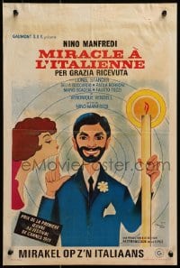 2t293 BETWEEN MIRACLES Belgian 1979 Nino Manfredi's Italian comedy Per grazia ricevuta!