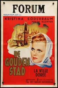 2t310 GOLDEN CITY Belgian R1950s Veit Harlan's Die goldene Stadt, Kristina Soderbaum!