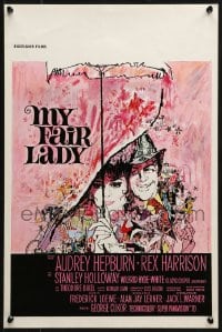 2t326 MY FAIR LADY Belgian R1970s Audrey Hepburn, Rex Harrison, Bob Peak border art!