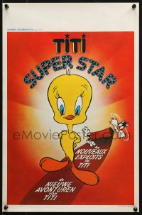 2t339 TITI SUPER STAR Belgian 1970s Kerfyser art of Tweety Bird & Sylvester, Looney Tunes!
