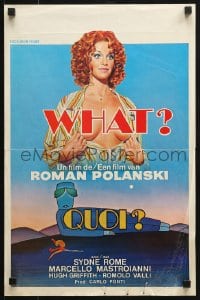 2t346 WHAT Belgian 1974 Marcello Mastroianni, Hugh Griffith, Roman Polanski comedy!