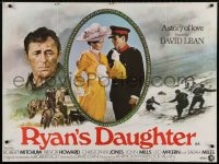 2t274 RYAN'S DAUGHTER British quad 1970 David Lean, Sarah Miles, Trevor Howard