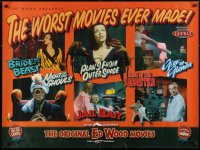 2t285 WORST MOVIES EVER MADE British quad 1990s Plan 9 From Outer Space, Glen or Glenda & more!