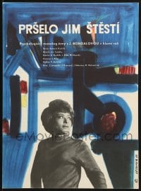 2t178 PRSELO JIM STESTI Czech 11x15 1964 Jirina Bohdalova & Jiri Krampol, wild Sechter art!