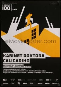 2t146 CABINET OF DR CALIGARI Czech 17x23 R2008 Werner Krauss, Conrad Veidt, different artwork!