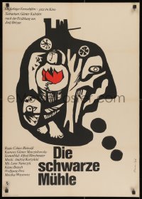 2t197 DIE SCHWARZE MUHLE style B East German 23x32 1976 Celino Bleiweiss, really wild art!