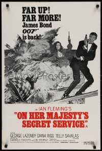 2t289 ON HER MAJESTY'S SECRET SERVICE English double crown R1980s George Lazenby as James Bond!