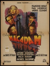 2t660 BACK STREETS OF PARIS French 23x32 1946 Francoise Rosay, Andree Clement, Simone Signoret!