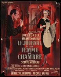 2t680 DIARY OF A CHAMBERMAID French 23x29 1965 Jeanne Moreau, directed by Luis Bunuel, Allard!