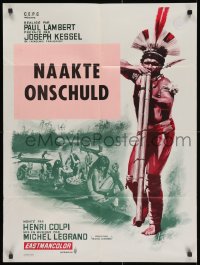 2t689 FRATERNELLE AMAZONIE French 24x31 1966 Paul Lambert, natives at work, Jean Mascii art!