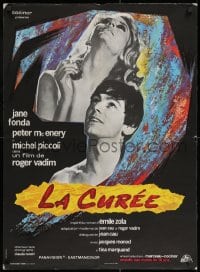 2t691 GAME IS OVER French 23x32 1966 Roger Vadim's La Curee, Jane Fonda, Peter McEnery!