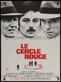 2t738 RED CIRCLE French 22x30 1970 Jean-Pierre Melville's Le Cercle Rouge, Delon, Ferracci art!
