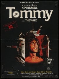 2t752 TOMMY French 23x30 1975 The Who, different Boumendil art of Roger Daltrey!