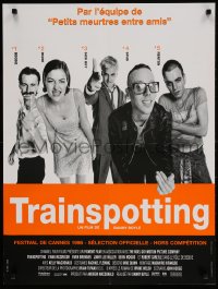 2t753 TRAINSPOTTING French 23x31 1996 heroin drug addict Ewan McGregor, Danny Boyle, top cast!