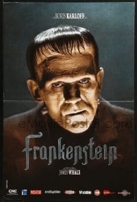 2t786 FRANKENSTEIN French 16x24 R2008 wonderful close up of Boris Karloff as the monster!