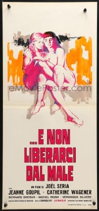 2t838 DON'T DELIVER US FROM EVIL Italian locandina 1973 Symeoni art of naked bad girls Goupil & Wagener!