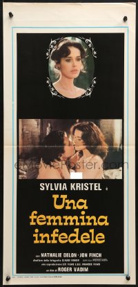 2t845 FAITHFUL WOMAN Italian locandina 1978 Roger Vadim, naked Sylvia Kristel, Une femme fidele!