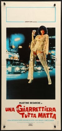 2t854 HAPPY HOOKER GOES HOLLYWOOD Italian locandina 1981 Martine Beswick in lingerie by Sciotti!