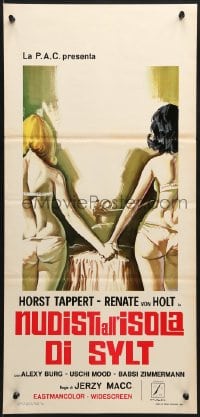 2t878 NEW LIFE STYLE Italian locandina 1969 wacky German sex movie w/Jake LaMotta & Rocky Graziano