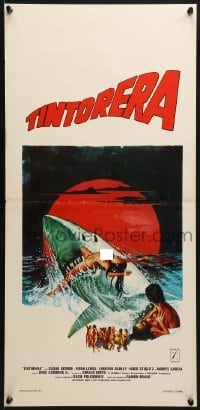 2t903 TINTORERA Italian locandina 1977 best monstrous killer tiger shark horror artwork!