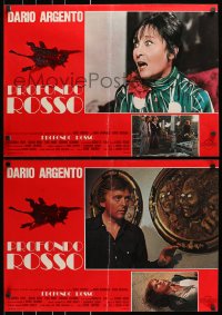 2t970 DEEP RED group of 3 Italian 19x26 pbustas 1975 Dario Argento's Profondo Rosso, cool!