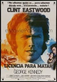 2t089 EIGER SANCTION Spanish 1976 Clint Eastwood's lifeline was held by the assassin he hunted!
