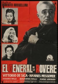 2t093 GENERAL DELLA ROVERE Spanish 1960 Vittorio De Sica, Rossellini's Il generale della rovere!