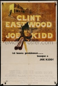 2t097 JOE KIDD Spanish 1972 John Sturges, if you're looking for trouble, he's Clint Eastwood!