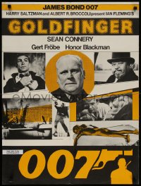 2t068 GOLDFINGER Swiss R1970s cool different image of Sean Connery as James Bond 007!