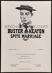 2t073 SPITE MARRIAGE Swiss R1974 great image of stone-faced Buster Keaton!