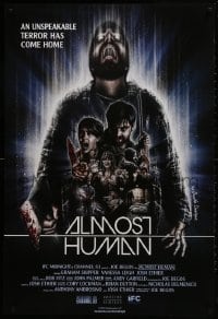 2w610 ALMOST HUMAN 1sh 2013 cool horror artwork by The Dude Designs!