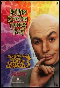 2w620 AUSTIN POWERS: THE SPY WHO SHAGGED ME teaser 1sh 1997 Mike Myers as Dr. Evil!