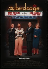 2w639 BIRDCAGE DS 1sh 1996 gay Robin Williams & Nathan Lane, Gene Hackman, Dianne Wiest!