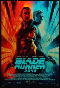 2w646 BLADE RUNNER 2049 advance DS 1sh 2017 great montage image with Harrison Ford & Ryan Gosling!